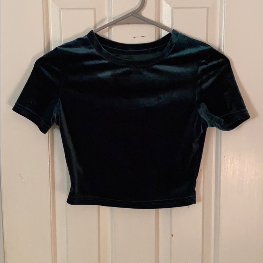 Velvet Crop Top